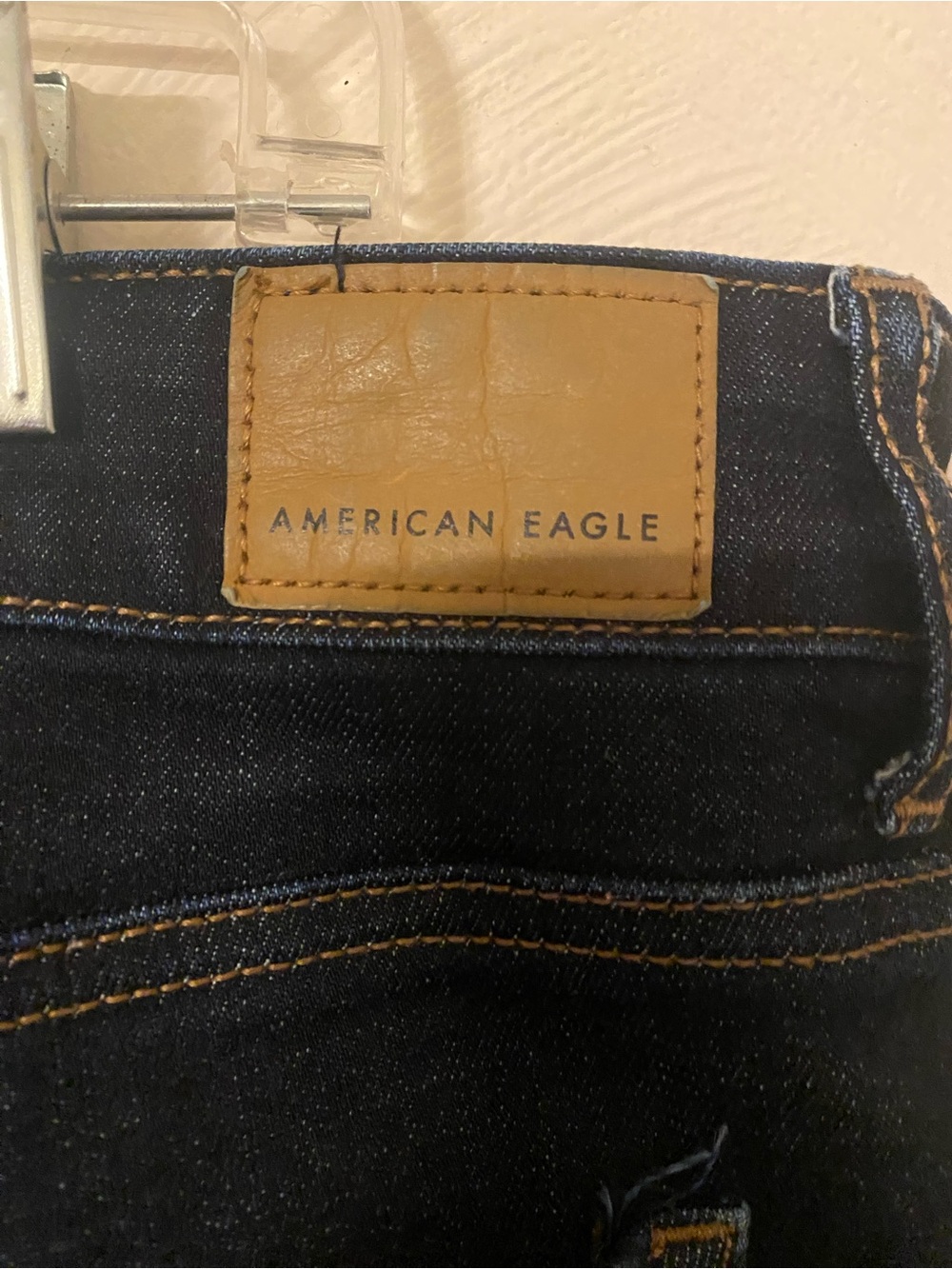 American Eagle Wide Leg Jeans 18 Long Super Stretch - Picture 5 of 7